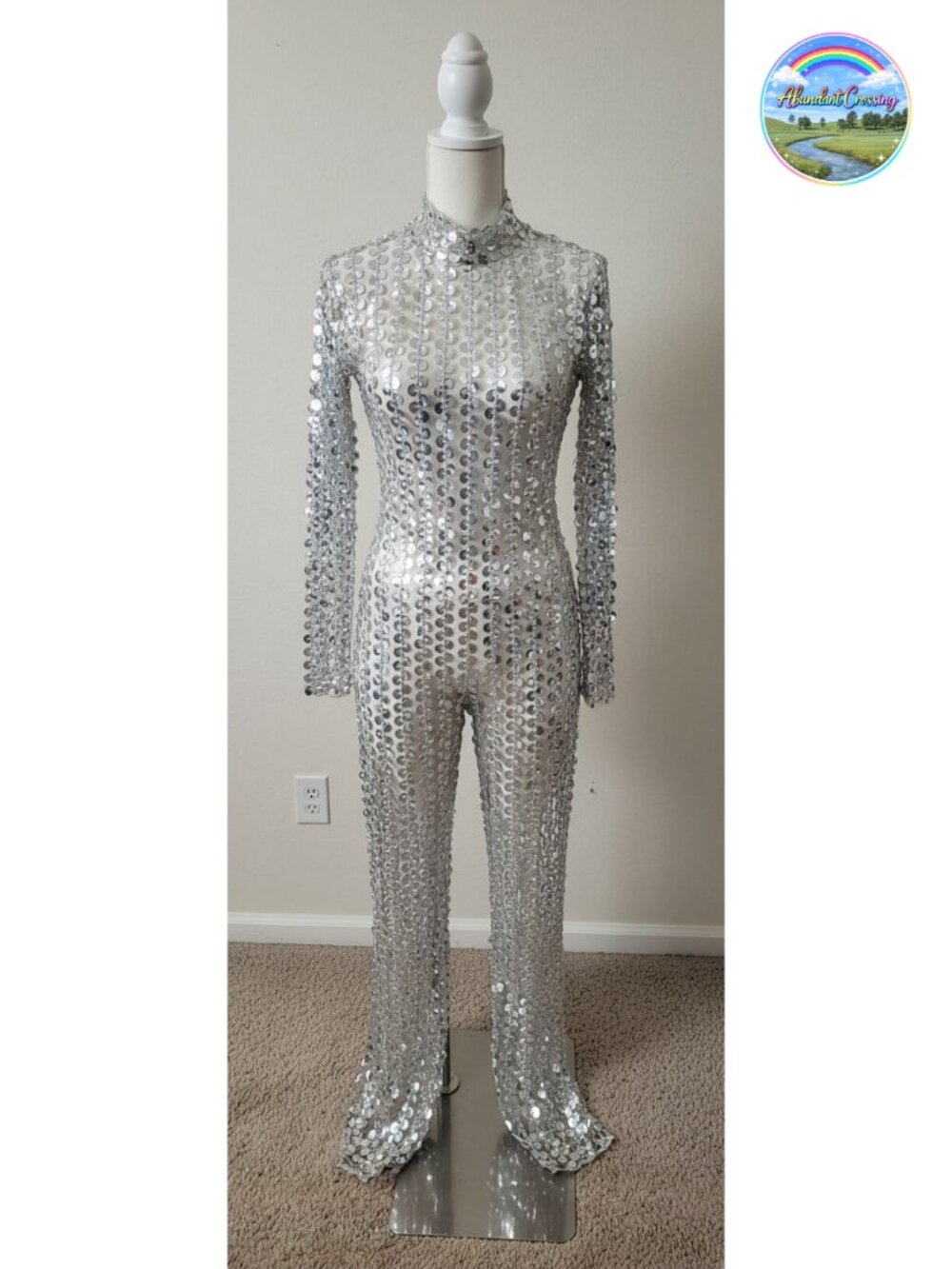Shiny Spandex Dance Catsuit Bodysuit